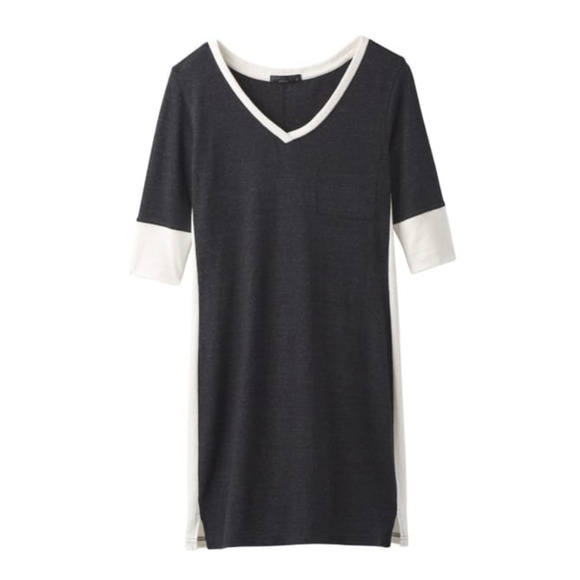 prAna Gray/White Matilda Dress - Picture 1 of 4